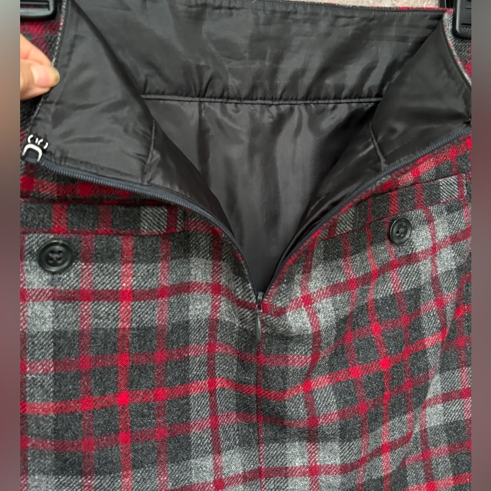 GAP Plaid wool blend skirt 6 - Picture 5 of 9